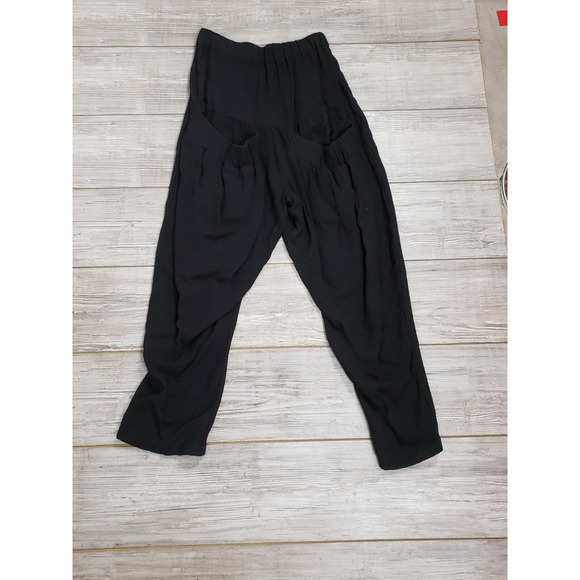 EUC Harriet Women's One Sz Black Pants Pockets Elastic Waist Soft Stretchy - Picture 5 of 6